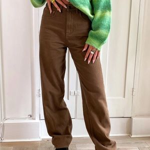 Motel Rocks Parallel Jean 33L in Rich Brown